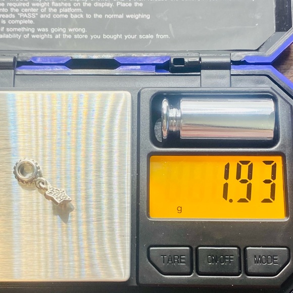 EUC Pandora 791024CZ Sterling Silver Pave Star Dangle Bead w/ Clear Zirconia - Picture 9 of 9